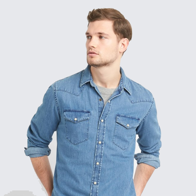 KEMEJA DENIM JASA KONVEKSI BANDUNG